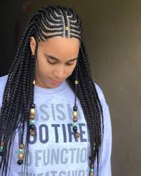 Steal her embellished look by adding in a few decorative beads like these. 41 Best Black Braided Hairstyles To Stand Out Giant Glam