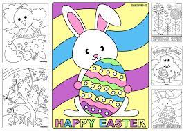 You will need a pdf reader to view these files. Sweet And Sunny Spring Easter Coloring Pages