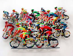 Wandskulpturen Gerstein David Kunstler Fahrradkunst Fahrrad Malerei Fahrrad Kunst