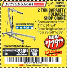 20% off any single item. Harbor Freight Tools Coupon Database Free Coupons 25 Percent Off Coupons Toolbox Coupons 2 Ton Foldable Shop Crane
