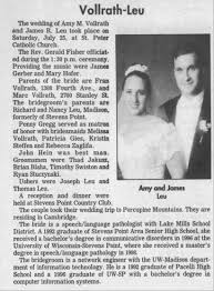 James Leu and Amy Vollrath Marriage