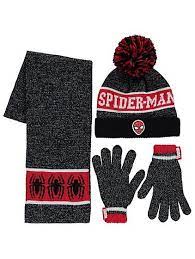 Marvel Spider Man Hat Scarf And Gloves 3 Piece Set Kids George Hats For Men Marvel Clothes Spiderman