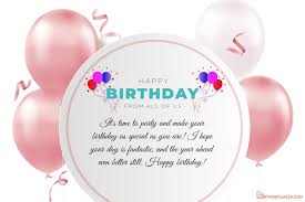 Make sure the card aligns with the age of the birthday person and reflects their personality. Customize Happy Birthday Cards For Friends With Balloons