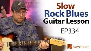 Slow Rock Blues Guitar Solo That You Can Play By Yourself Blues Guitar Tutorial Ep334 Youtube Blues Guitar Lessons Blues Guitar Guitar Tutorial
