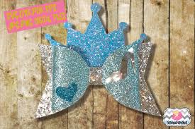 Download Princess Crown Cinderella Glass Slippers Inspired Hair Bow By Timetocraftshop Thehungryjpeg Com