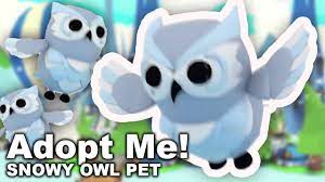 Some of these pet ideas were taken from twitter! New Adopt Me Snow Owl Pet Leak Roblox Adopt Me Christmas 2020 Pets Snowy Owl Confirmed Animation Youtube