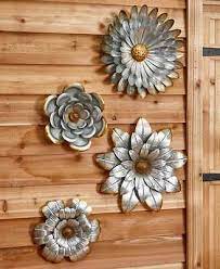 Choose from contactless same day delivery, drive up and more. Set Of 3 Daisy Metal Outdoor Garden Fence Wall Flowers Sculptures Yard Garden Outdoor Living Home Garden