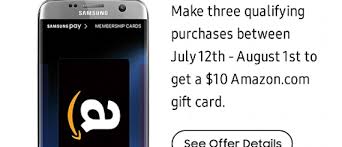 Amazon.com gift cards are the perfect way to give them as a present for everyone or you can use it for yourself. Deal Make Three Samsung Pay Purchases And Get 10 Amazon Gift Card Gsmarena Blog
