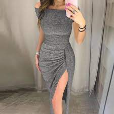 We did not find results for: Femmes Encolure Haute Slit Robe Moulante A Manches Courtes Robes Gris L Gris Gris Cdiscount Pret A Porter