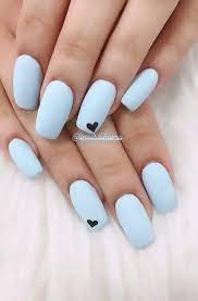 Pin By Carla Go On Manicure Short Acrylic Nails Designs Julep Nails Blue Matte Nails