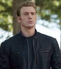 Avengers Endgame Steve Rogers Black Leather Jacket Jeedad In 2021 Chris Evans Captain America Steve Rogers Chris Evans
