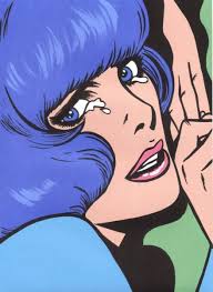 Blue Haired Comic Girl Comics Girls Pop Art Girl Art