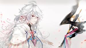 The best gifs for white haired anime boys. Long Hair Anime Guy Wallpapers Wallpaper Cave