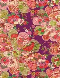 Itaya Naomi Retro Flowers Japanese Kimono Fa Retro Prints Butterfly Print Pattern Japanese Prints