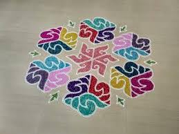 Sangu Kolam Designs With 19 Dots New Year Muggulu Beautiful Rangoli Margazhi Kolam Designs Rangoli Kolam Designs Rangoli Designs Simple Rangoli Border Designs