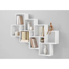 Etagere Murale Blanc Brillant Slack Etagere Pas Cher