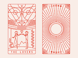 Tarot Deco The Lovers Tarot Cards Art The Moon Tarot Card The Lovers Tarot Card