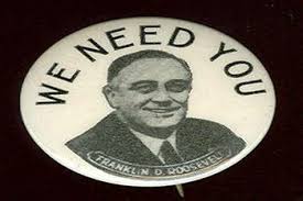 Franklin D Roosevelt Bio Campaign Buttons Vintage Political Roosevelt