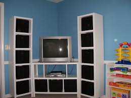 Corner entertainment center units are ideal storage options for those who have smaller rooms where the decorative space is limited. 40 Diy Entertainment Center Plans Ranked Mymydiy Inspiring Diy Projects