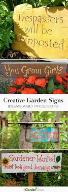 Don't bend over in the garden, granny: Creative Diy Garden Sign Ideas And Projects Diy Garden Projects Garden Signs Garden Projects