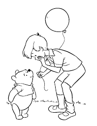 Click to download or print. Christopher Robin Giving Balloons Coloring Pages For Kids Gne Printable Winnie Winnie The Pooh Coloring Pages Winnie The Pooh Drawing Disney Coloring Pages