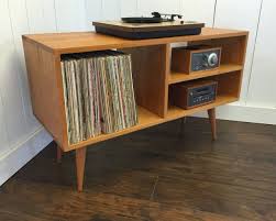 So i wanted a cabinet to hold my record player, some speakers and a few great records, but there was nothing out there that met my needs. New Mid Century Modern Record Player Console Turntable Photo With Outstanding Cabinets Vinyl Record Furniture Mid Century Modern Storage Record Player Cabinet