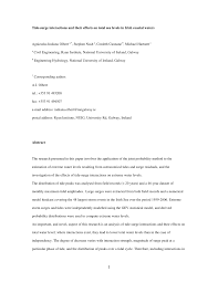 pdf tide surge interactions and their effects on total sea