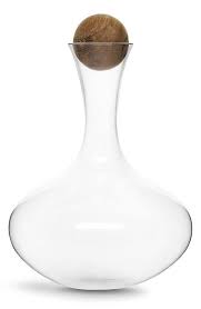 Free shipping on prime eligible orders. Sagaform Oak Stopper Curved Glass Wine Carafe