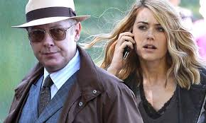Megan Boone and James Spader relax takes of their hit NBC series The  Blacklist