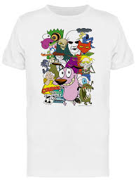 The computer is the bagge family's desktop computer residing in the attic, which courage regularly uses to solve problems or gain information. Courage The Cowardly Dog Characters Graphic Men S White T Shirt Buy At The Price Of 12 49 In Aliexpress Com Imall Com