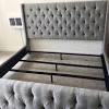 | i wanted a headboard that was simple, easy to build from stock, and made from hardwood. 1