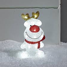 Led Acryl Figur Rentier 30cm Innen Aussen Lights4fun Led Rentier Weihnachtsdeko Beleuchtung Led