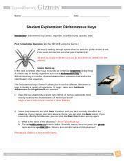Student answer to the dichotomous student exploration answers dichotomous keys getting the books student exploration answers dichotomous keys now is not type of challenging means. Dichotomouskeysse Docx Name Date Student Exploration Dichotomous Keys Vocabulary Dichotomous Key Genus Organism Scientific Name Species Traits Prior Course Hero
