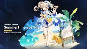 Barbara's New Summer Skin (Summertime Sparkle) | Genshin Impact - YouTube