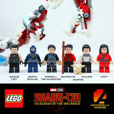 The suit itself features his traditional mind you, lego sets aren't always the most accurate. Agoodfella Minifigs V Twitter Official Lego Shangchi Minifigures Simuliu Awkafina Tonyleung Mcu Marvel Marvelstudios