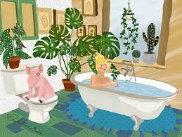 See more ideas about bathroom trends, have fun, toilet. Havin Fun In The Bathroom 2019 Digital Art C Type By Charlie Moon Studio In 2020 Art Bathroom Drawing Lovers Art