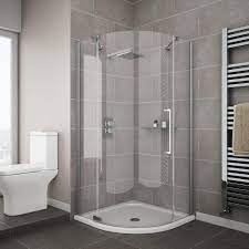 Apollo Frameless Single Door Quadrant Enclosure With Tray Victorian Plumbing Shower Cubicles Frameless Shower Enclosures Shower Enclosure