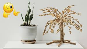 Diy easy paper cactus craft tutorial and templates. Diy Tree How To Make Tree Jute Craft Crafts Junction Youtube