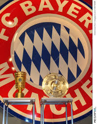 Ball with logo fc bayern munich. Bayern Munich Logo And Trophies Stock Photo 18076889 Megapixl