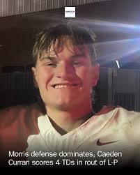 The Morris defense dominated and Caeden Curran scored four touchdowns in a  48-0 win over La Salle-Peru