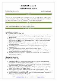 Equity research associate interview questions top 5 equity research associate interview questions with detailed tips for both hiring managers and candidates. Equity Research Analyst Resume Samples Qwikresume