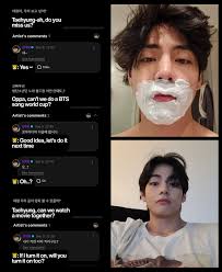 Taehyung Weverse Update: Fun Moments with BTS