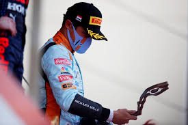 At last weekend's race, the british star stormed to his. Lando Norris Admiring His Podium Trophy Mclaren Twitter Monaco Gp 2021 2048x1364 F1porn