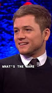 Taron Egerton doesn't mind a bit of hair...