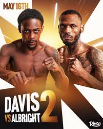 Keyshawn Davis will rematch Nahir Alrbright on May 16th in ...