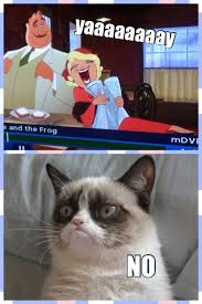 The grumpy cat meme rules all of them. Grumpy Cat And Princess And The Frog
