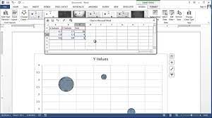 How To Make A Bubble Graph On Microsoft Word Applying Microsoft Word Knowledge Youtube