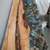 Handmade table from olive wood covered with clear epoxy and sea stones inside. Https Encrypted Tbn0 Gstatic Com Images Q Tbn And9gctpdokl4zchow4mfyxrnmv8owy3 Hpcnulh1kgkj G5pnietwbm Usqp Cau