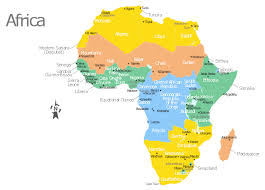 Kitts and nevis is the smallest. Africa Map With Countries Main Cities And Capitals Template