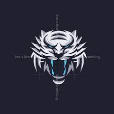 Logo Mascot White Tiger Tiger Design White Tiger Tiger Logo